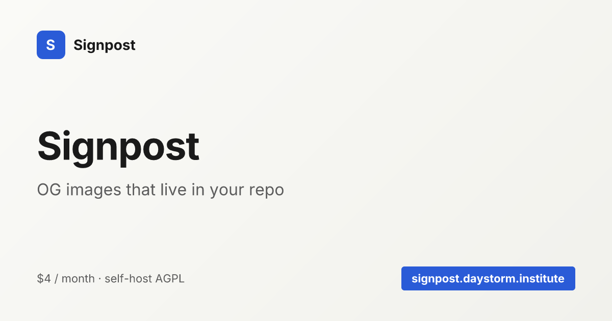 signpost-banner template, 1200x630